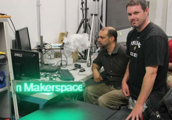 Scrolling LED sign driven with Raspberry Pi - Framingham Makerspace